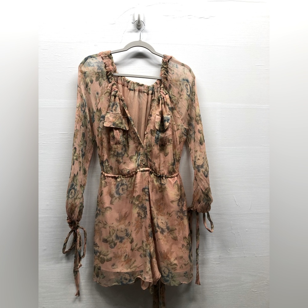 Zimmerman silk floral romper, EUC